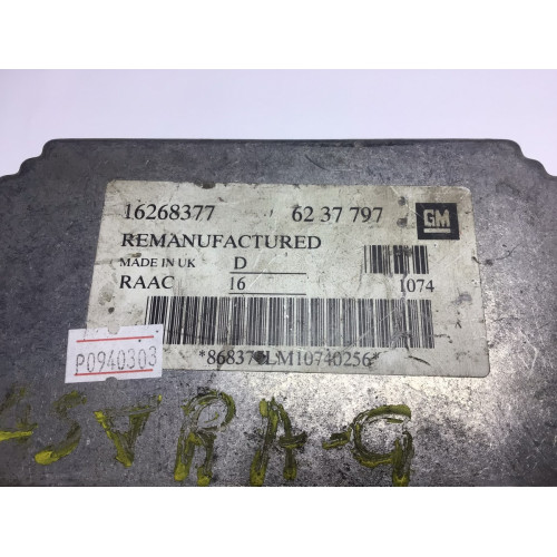 Opel Astra G 1.6 Motor Beyni 16268377 6237797