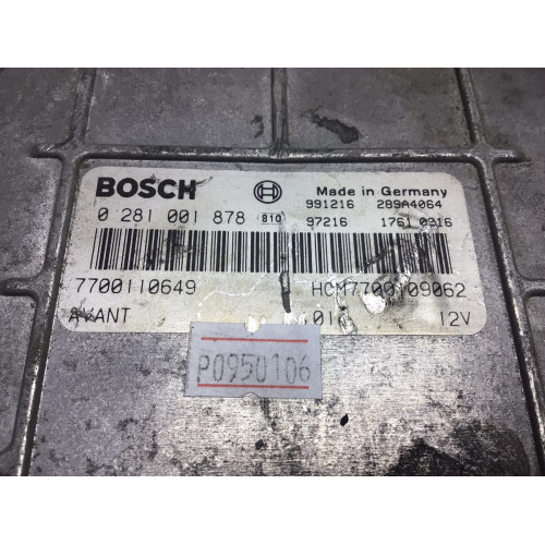 Renault Kangoo 1.9 Motor Beyni 0281001878 7700110649 HOM7700109062