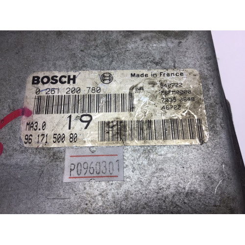 Citroen Saxo Peugeot 106 1.0 Motor Beyni MA3.0 0261200780 9617150080