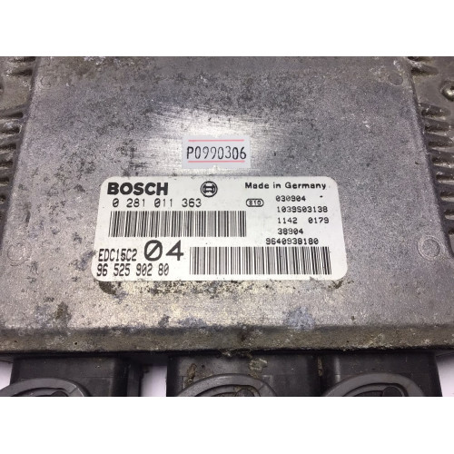 Peugeot 807 2.2 HDI Motor Beyni EDC15C2 04 0281011363 9652590280
