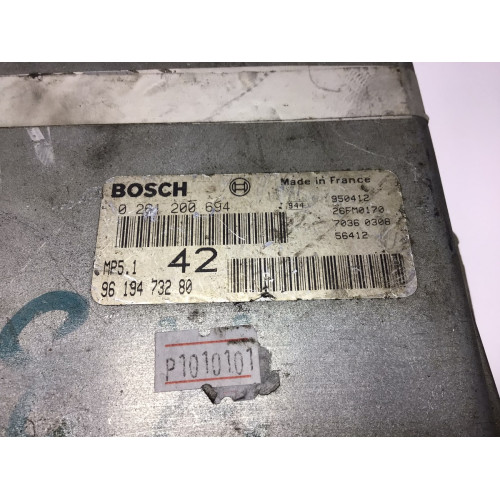 Peugeot 106 306 Motor Beyni 9619473280 0261200694 MP5.1