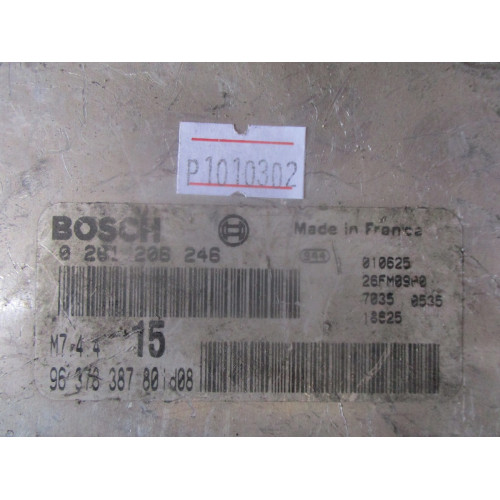 Citroen Saxo Motor Beyni 0261206246 M7.4.4 9648484380