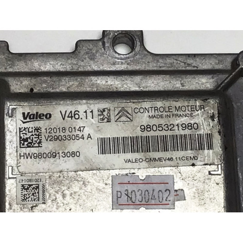 Peugeot 208 Motor Beyni 9805321980 V46.11 HW9800913080