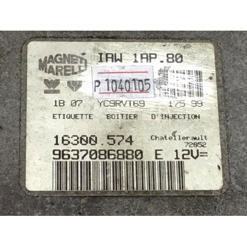 Peugeot 206 Motor Beyni 9637086880 IAW1AP.80