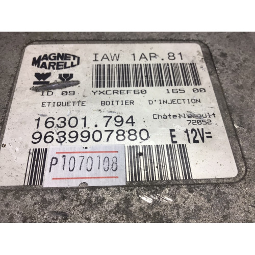 Peugeot 206 1.4 Motor Beyni 9639907880 IAW1AP.81