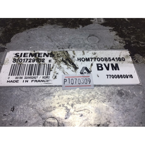 Renault Clio 1.2 Motor Beyni S101729102 HOM7700854160 770086016