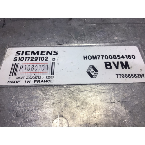 Renault Clio 1.2 Motor Beyni S101729102 HOM7700854160 
