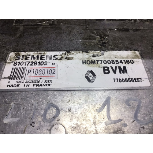 Renault Clio 1.2 Motor Beyni S101729102 HOM7700854160 7700858257