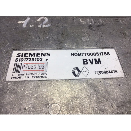 Renault Clio 1.2 Motor Beyni S101729103 7700864476