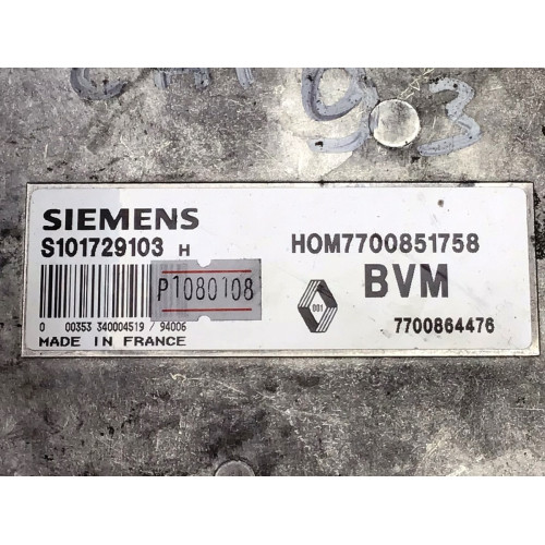 Renault Clio 1.2 Motor Beyni HOM7700851758 S101729103H