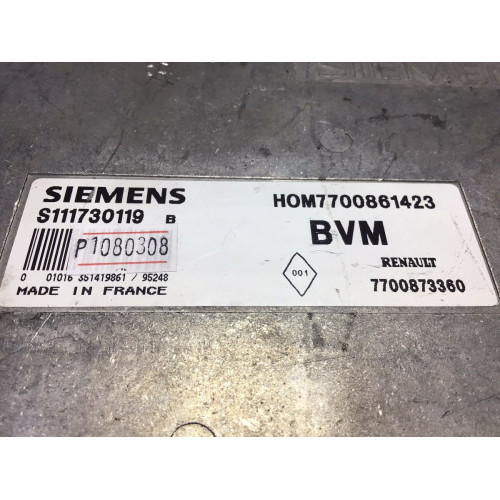Renault Clio 1.2 Motor Beyni S111730119B HOM7700861423 7700873360