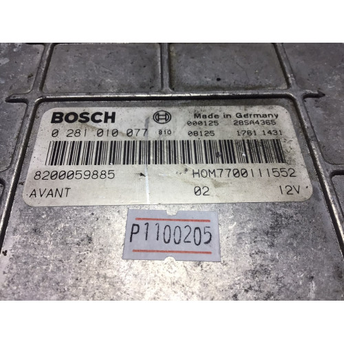 Renault Scenic 1.9 Motor Beyni 0281010077 7700114644 HOM7700111552