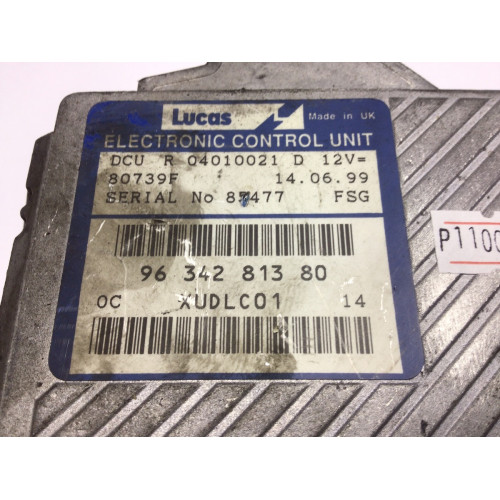 Citroen Peugeot Fiat 2.1 TD Motor Beyni 9634281380 XUDLC01