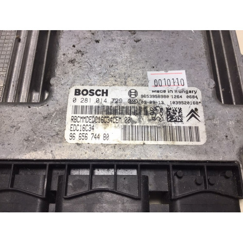 Peugeot 3008 Citroen C4 Motor Beyni 0281014729 9665674480 EDC16C34