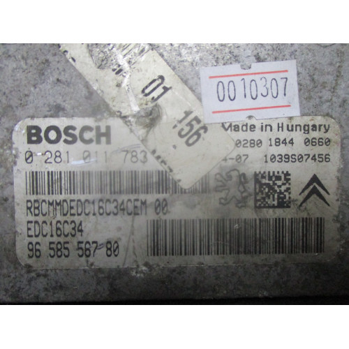 Peugeot 206 1.4  Motor Beyni 0281011783 EDC16C34 9658556780