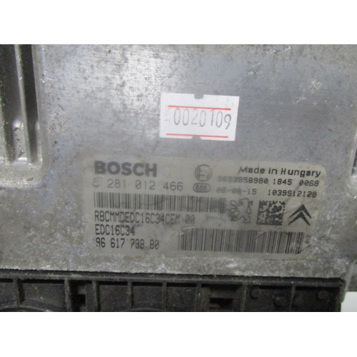 Citroen Xsara Peugeot Picasso 1.6 Motor Beyni 0281012466 EDC16C34 9661773880