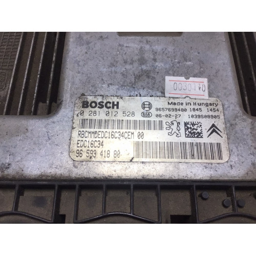 Peugeot 206 1.6 HDI Motor Beyni 0281012528 EDC16C34 9659341880