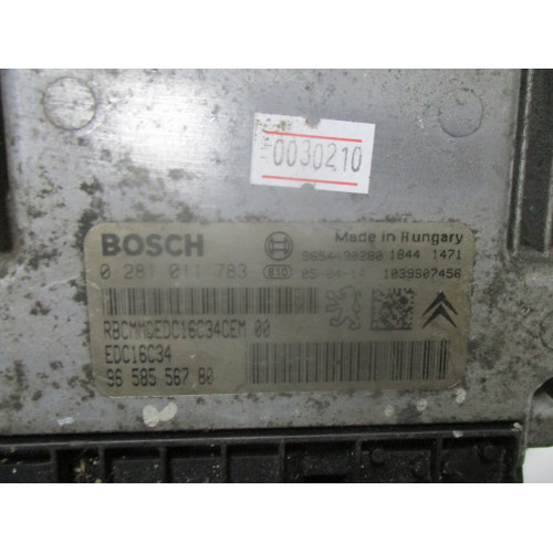 Peugeot 206 1.4  Motor Beyni 0281011783 EDC16C34 9658556780