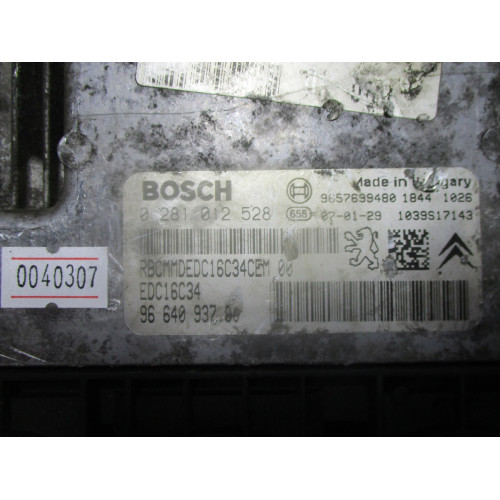 Peugeot 206 1.6 HDI Motor Beyni 0281012528 EDC16C34