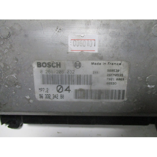 Peugeot 206 1.6 Motor Beyni 0261206032 9633234280 MP7.2