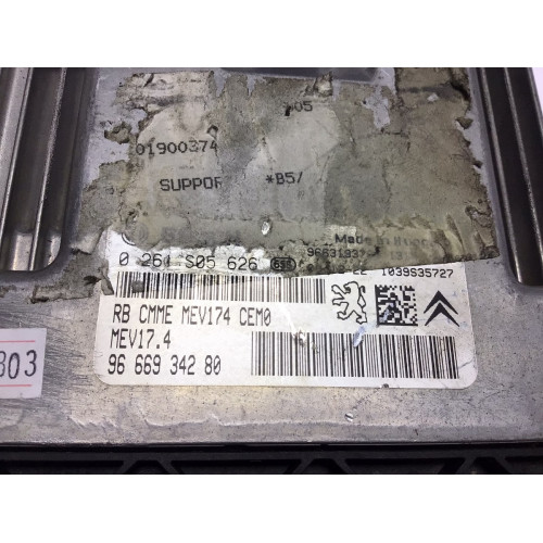 Peugeot 308 1.6 Motor Beyni 0261S05626 MEV17.4 9666934280
