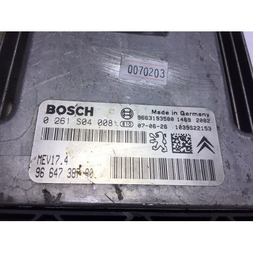 Peugeot 206 1.4 Motor Beyni 0261S04008 MEV17.4 9664738780