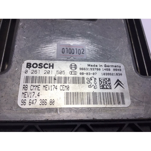 Peugeot 207 308 1.6 Motor Beyni 0261201505 MEV17.4 9664738680