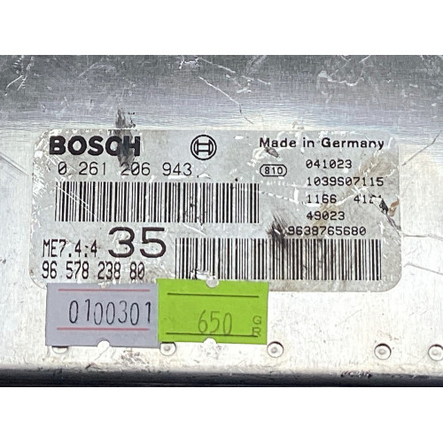 Peugeot 206 Motor Beyni 0261206943 9657823880 ME7.4.4