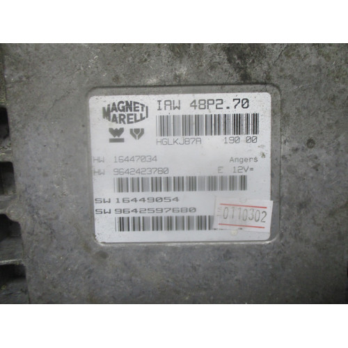 Peugeot 206 1.1 Motor Beyni IAW48P2.70 9642423780 9642597680 