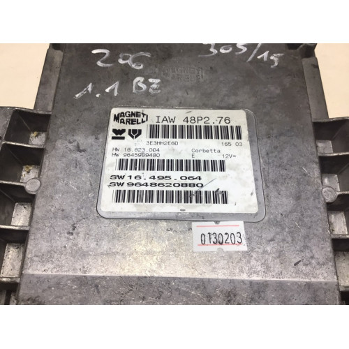Peugeot 206 1.1 Motor Beyni IAW48P2.76 9645989480 9648620880