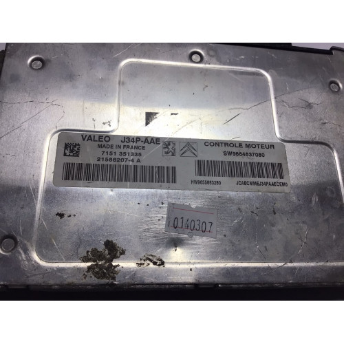 Peugeot Motor Beyni j34p aae 21586207-4A SW9664637080 7151351335
