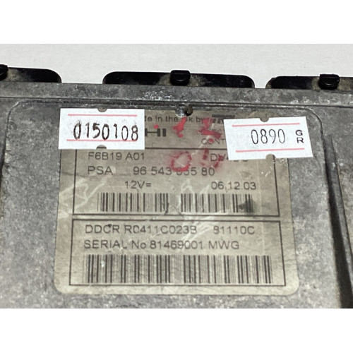 Citroen C3 1.4 HDI Motor Beyni 9654305580 DDCR