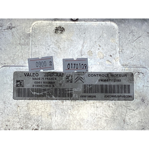 Peugeot 206 Motor Beyni 21586716-0A SW9667112180 J34P-AAE