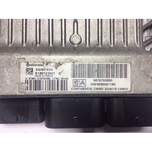Peugeot 508 Citroen C4 1.6 HDI Motor Beyni S180123001E 9676760880 9666681180 SID807EVO