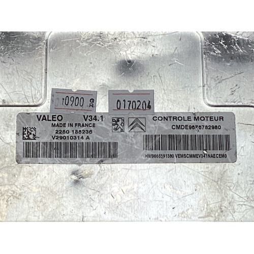 Peugeot 207 Motor Beyni V29010314A CMDE9676782980 V34.1