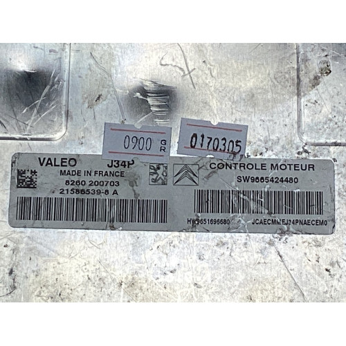 Peugeot 207 Citroen C2 C3 1.4 Motor Beyni 9651696680 9665424480 21586539-8A J34P