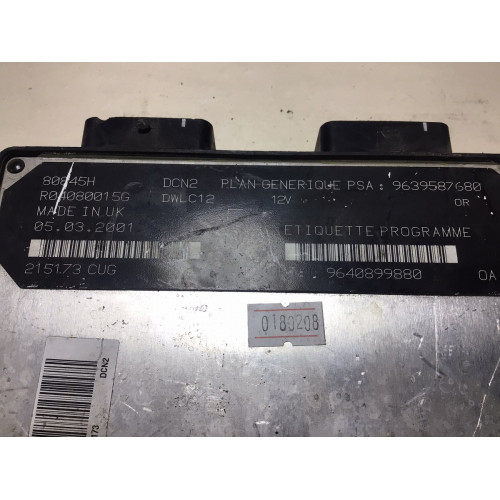 Peugeot 206 1.9 TDI Motor Beyni R04080015G 9639587680 9640899880 05.03.2001