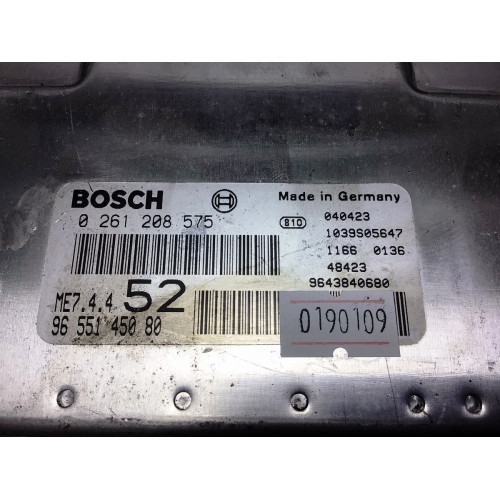 Peugeot 1.6 Citroen 1.6 Motor Beyni 0261208575 9655145080 ME7.4.4