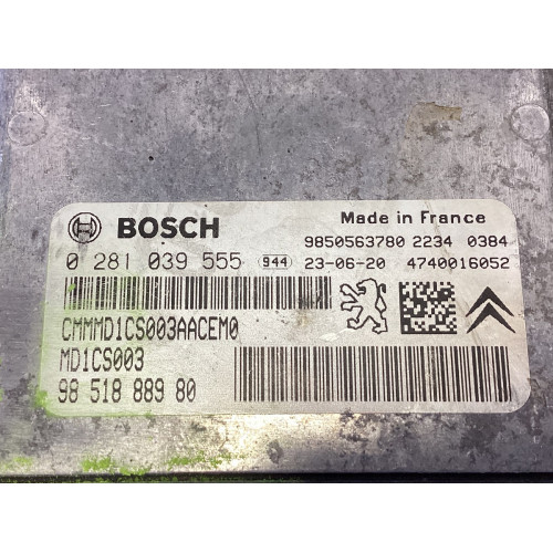 Toyota Proace Peugeot Rifter 1.5 Motor Beyni 0281039555 9851888980 MD1CS003