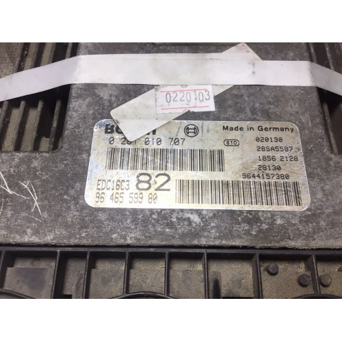 Peugeot 206 1.4 HDI Motor Beyni 0281010707 EDC16C3 9653197180