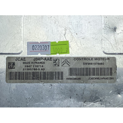 Peugeot Citroen Motor Beyni J34P-AAE 21585768-5A0 9661978880 9655883280