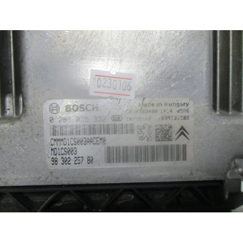 Peugeot 308 1.5 Motor Beyni 0281035332 9830225780 MD1CS003