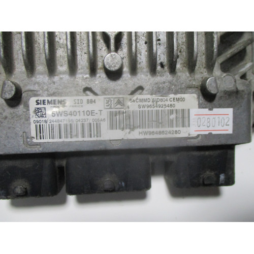 Citroen C2 C3 1.4 Motor Beyni 5WS40110E-T 9654925480 9648624280 SID804