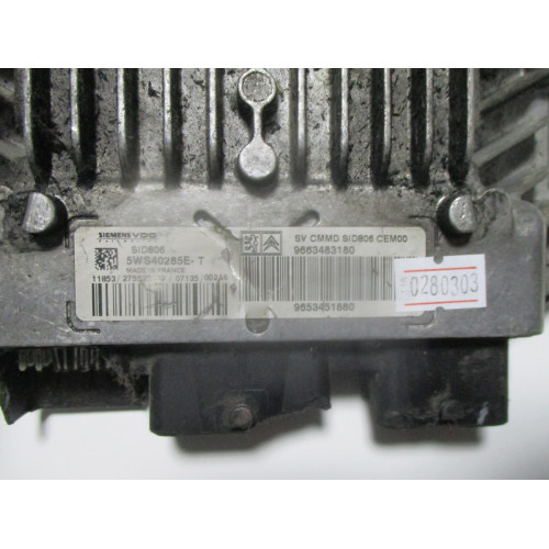 Citroen C3 1.4 Motor Beyni 5WS40285E-T 9663483180 9653451880 SID806