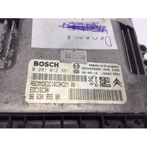 Citroen C4 Picasso Motor Beyni 0281012981 9663095580 EDC16C34