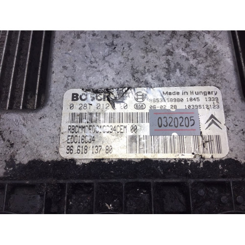 Citroen Berlingo 1.6 Motor Beyni 0281012620 EDC16C34 9661813780