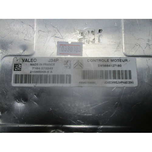 Peugeot 207 Citroen C2 C3 1.4 Motor Beyni 21586048-9A 9651696680 9664127180 J34P 7184373243