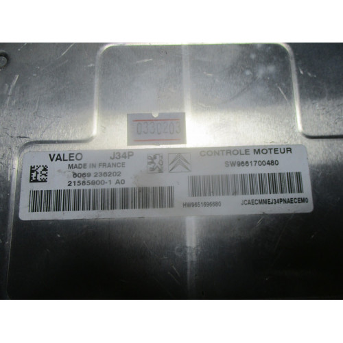 Peugeot 207 Citroen C2 C3 1.4 Motor Beyni 21585900-1A0 9651696680 9661700480  J34P 6069236202