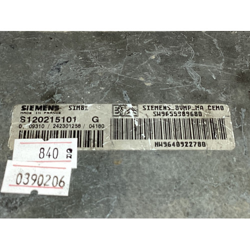Citroen C2 C3 Şanzıman Beyni S120215101G SW9655989680 SW9640922780 SIM82
