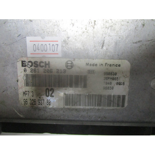 Peugeot 206 Motor Beyni MP7.3 0261206213 9632693780 
